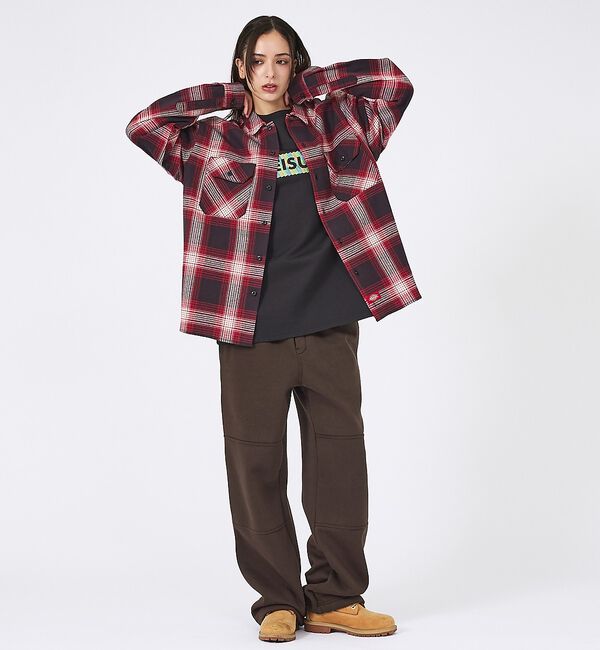 ABAHOUSE「【Dickies / ディッキーズ】フランネルチェックシャツ / ユニセックス」|シャツ・ブラウス|