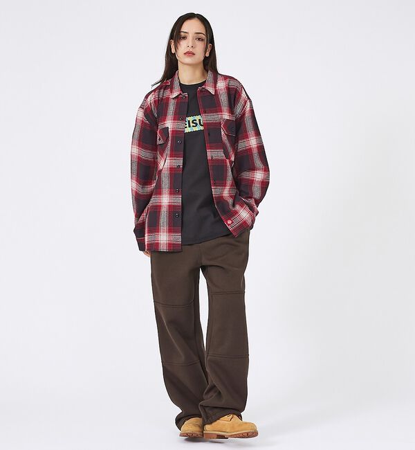ABAHOUSE「【Dickies / ディッキーズ】フランネルチェックシャツ / ユニセックス」|シャツ・ブラウス|