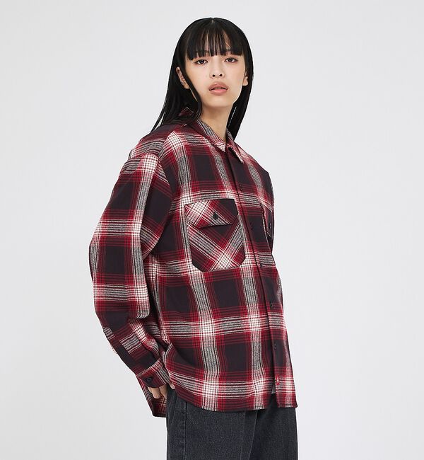 ABAHOUSE「【Dickies / ディッキーズ】フランネルチェックシャツ / ユニセックス」|シャツ・ブラウス|