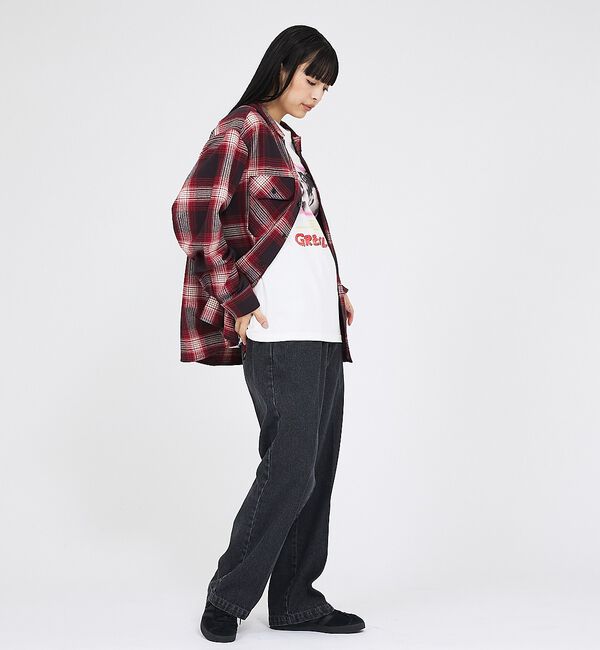 ABAHOUSE「【Dickies / ディッキーズ】フランネルチェックシャツ / ユニセックス」|シャツ・ブラウス|
