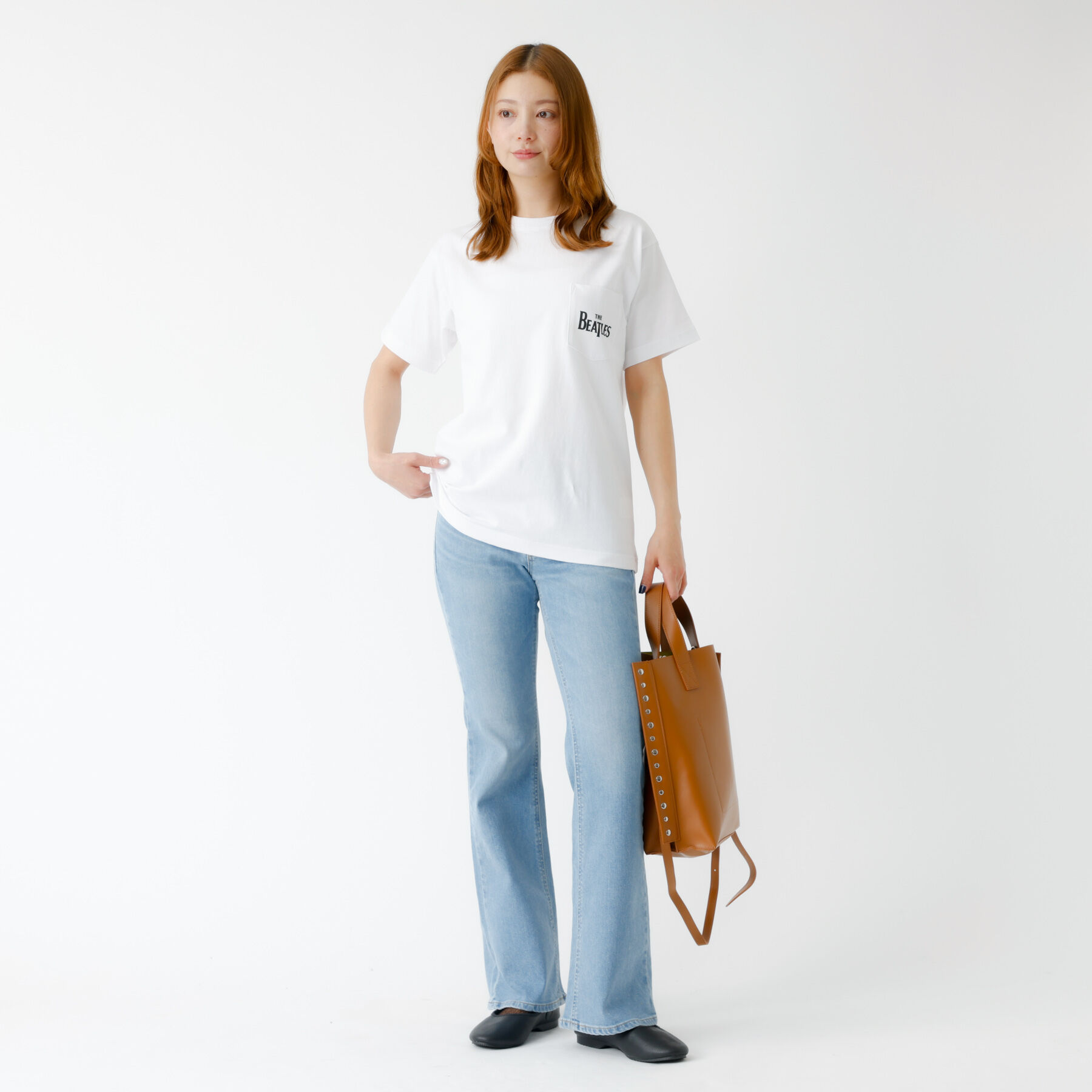 Rouge vif「【JOHNBULL/ジョンブル】The Beatles ワンポイントロゴTシャツ」|Tシャツ・カットソー|