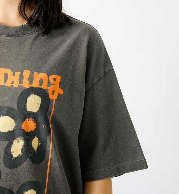 Rouge vif「【KURO/クロ】ANYTHING FLOWER Tシャツ/日本製【WEB限定】」|Tシャツ・カットソー|