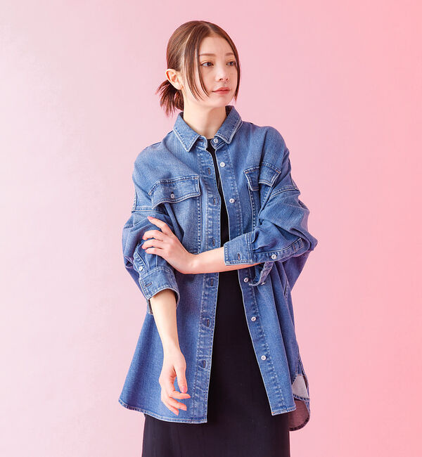 Rouge vif「【Healthy denim / ヘルシーデニム】Almond / デニムシャツ」|シャツ・ブラウス|