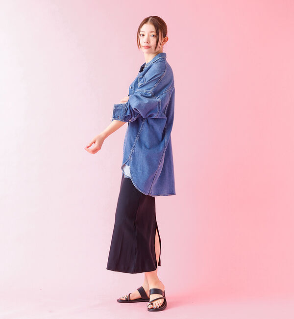 Rouge vif「【Healthy denim / ヘルシーデニム】Almond / デニムシャツ」|シャツ・ブラウス|