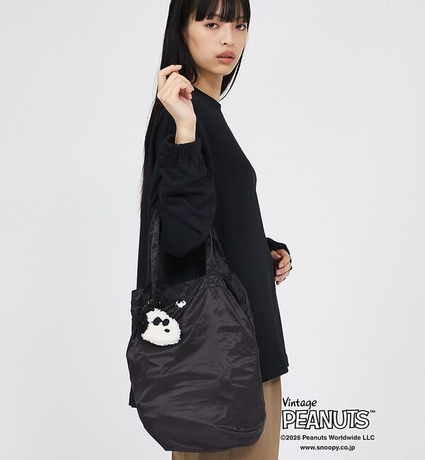 Rouge vif「【PEANUTS/ピーナッツ】チャームインバッグS/スヌーピー/エコバック/トー」|エコバッグ|