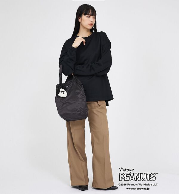 Rouge vif「【PEANUTS/ピーナッツ】チャームインバッグS/スヌーピー/エコバック/トー」|エコバッグ|