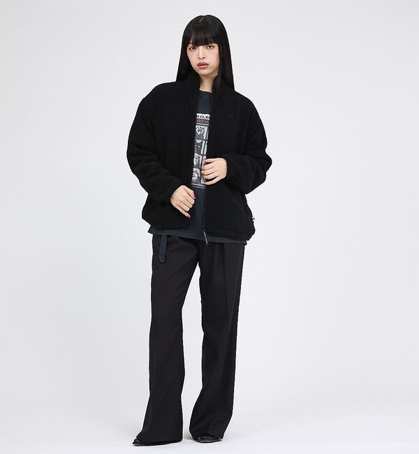 Rouge vif「【RUSSELL ATHLETIC/ラッセル アスレチック】シープボアジップジャ」|パーカー|