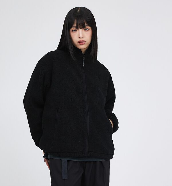 Rouge vif「【RUSSELL ATHLETIC/ラッセル アスレチック】シープボアジップジャ」|パーカー|