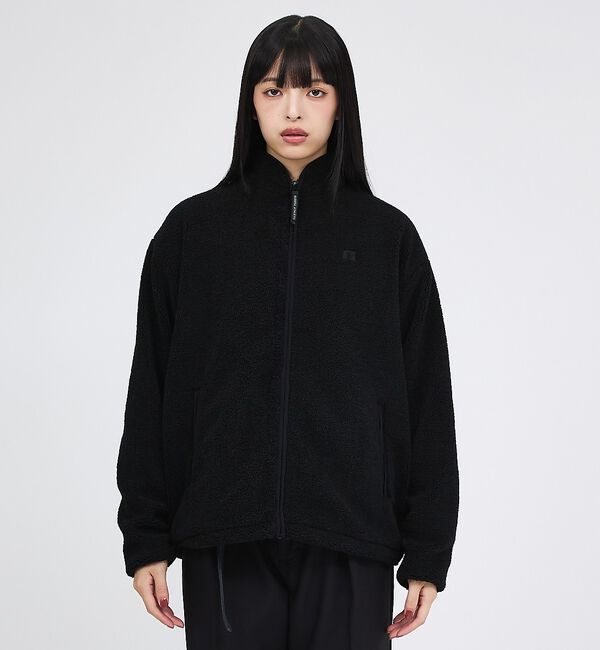 Rouge vif「【RUSSELL ATHLETIC/ラッセル アスレチック】シープボアジップジャ」|パーカー|