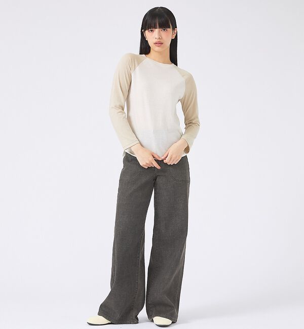 Rouge vif「【JOHNBULL/ジョンブル】ベースボールTEE/ラグランスリーブ【WEB限定」|Tシャツ・カットソー|