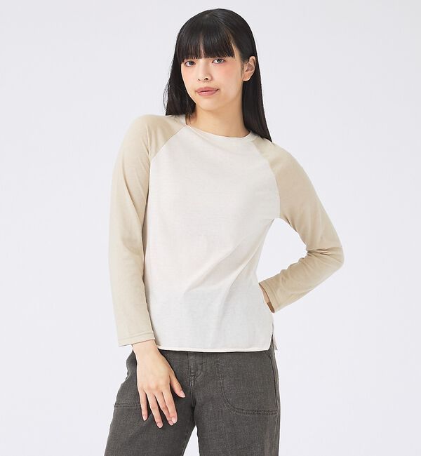Rouge vif「【JOHNBULL/ジョンブル】ベースボールTEE/ラグランスリーブ【WEB限定」|Tシャツ・カットソー|