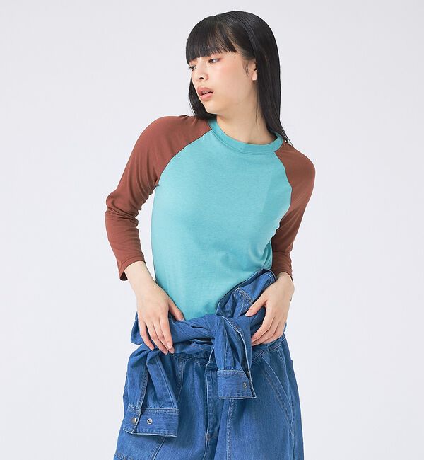 Rouge vif「【JOHNBULL/ジョンブル】ベースボールTEE/ラグランスリーブ【WEB限定」|Tシャツ・カットソー|