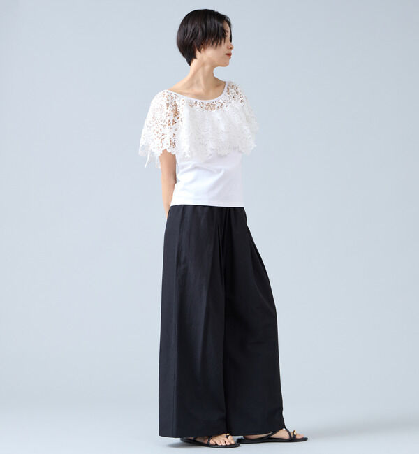 Liesse「レースコンビカットソー」|Tシャツ・カットソー|