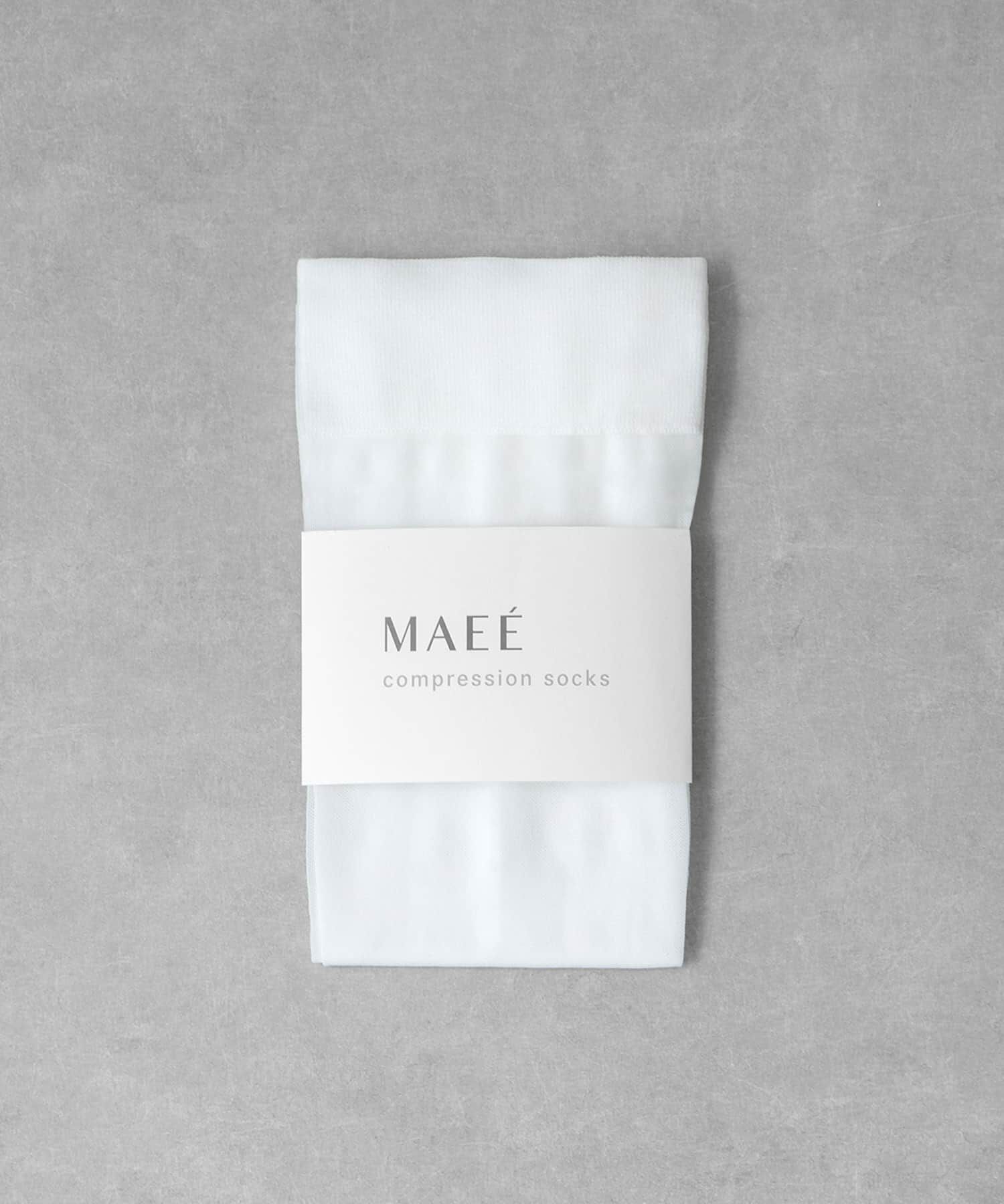 RODE SKO「『着圧』MAEE　コンプレッションシアーソックス」|ソックス|ホワイト
