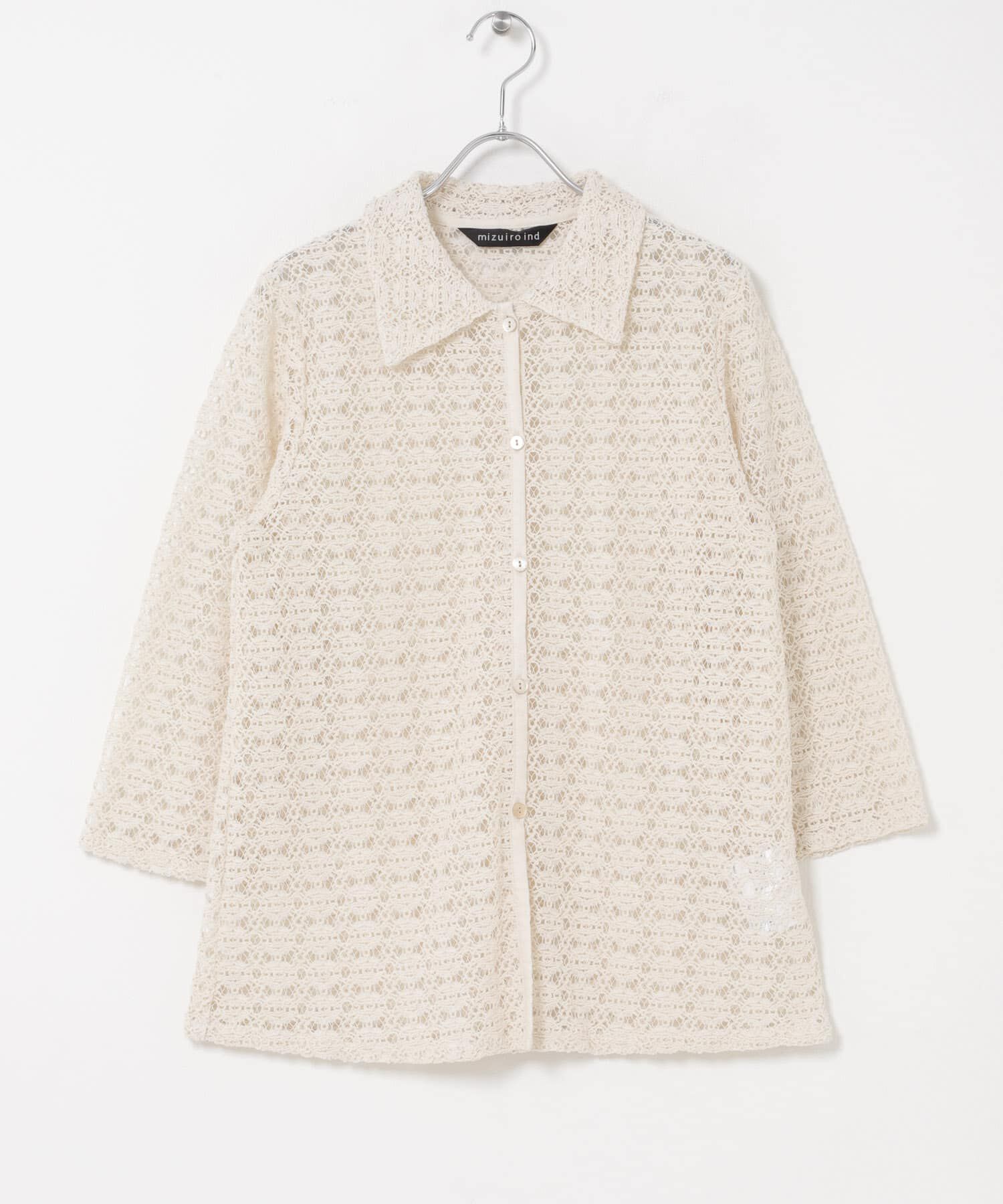 URBAN RESEARCH DOORS「mizuiro-ind　LACE SHIRTS」|シャツ・ブラウス|