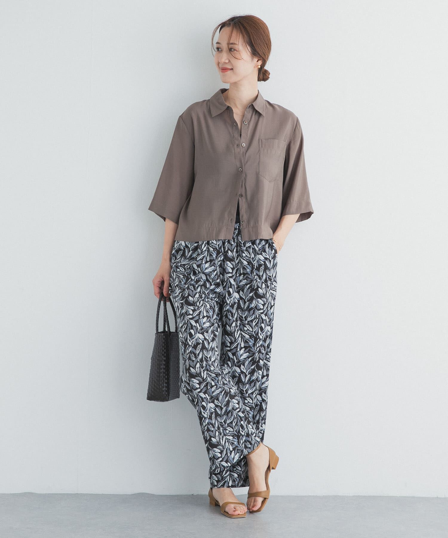 URBAN RESEARCH DOORS「ボタニカルプリントイージーパンツ」|その他|
