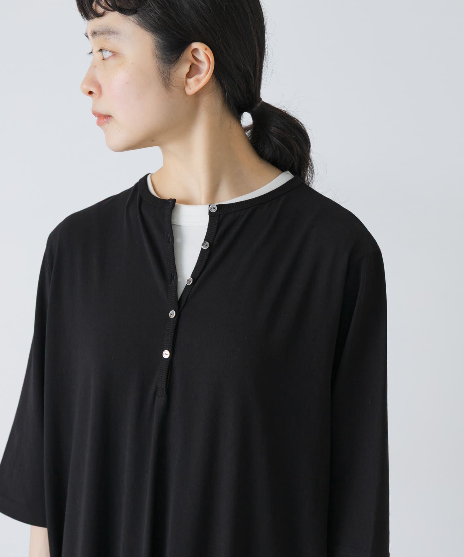 かぐれ「『2サイズ展開』ヘンリーカットワンピース」|ワンピース|