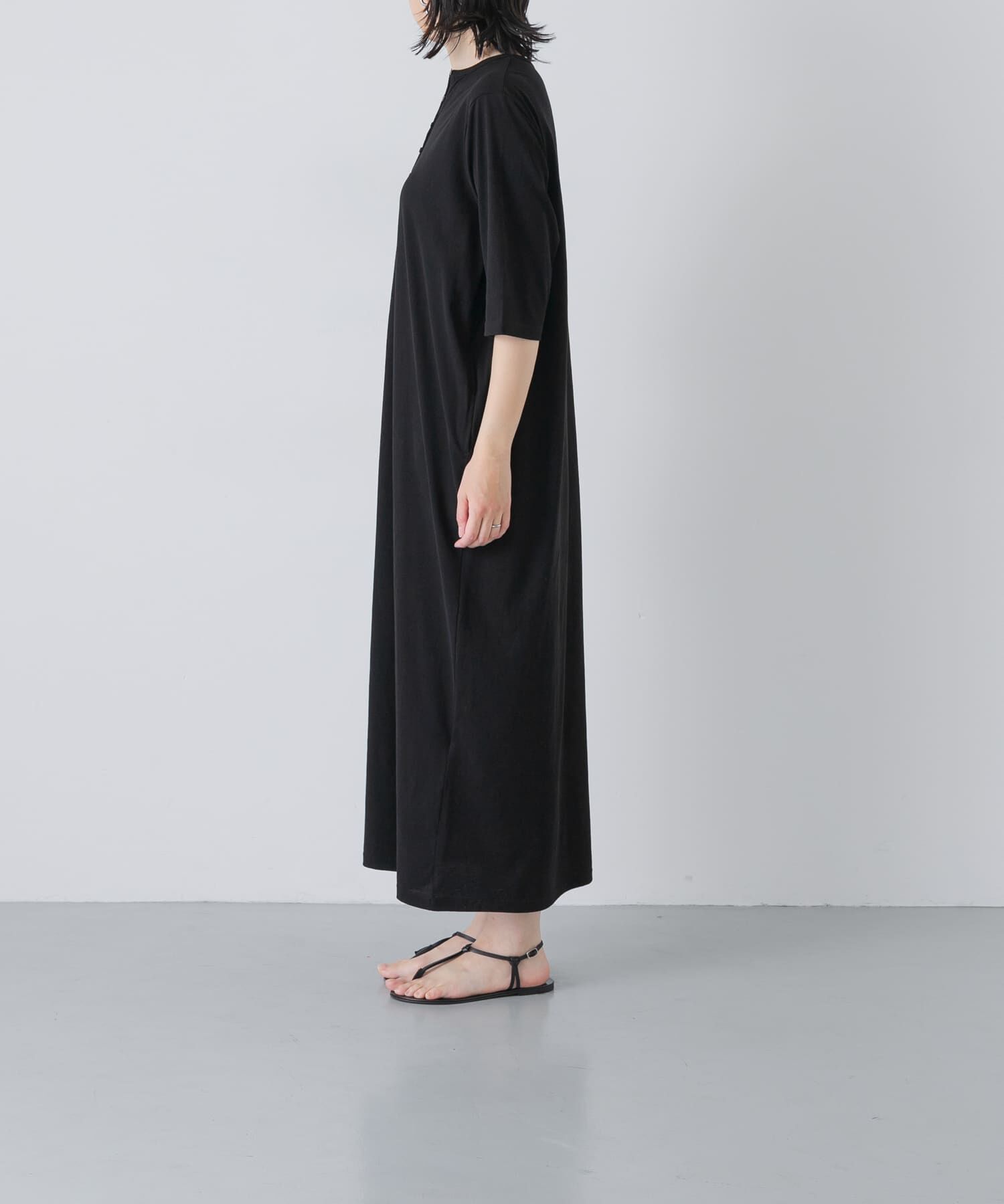 かぐれ「『2サイズ展開』ヘンリーカットワンピース」|ワンピース|