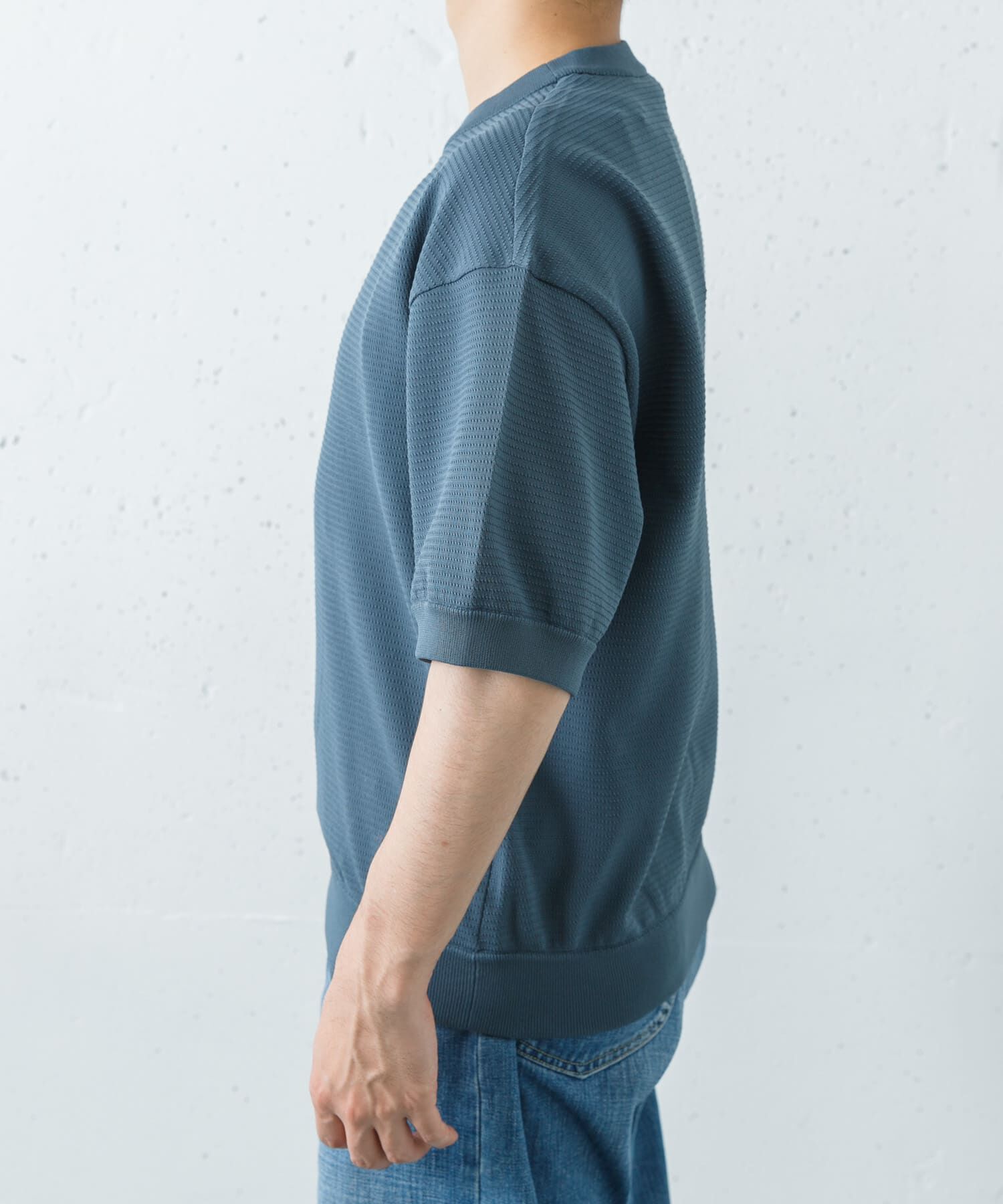 URBAN RESEARCH「THE NORTH FACE　SHORT-SLEEVE RIPPLE KNIT CREW」|ニット・セーター|