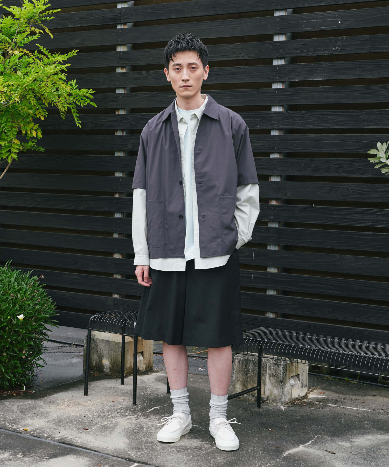 URBAN RESEARCH DOORS「『速乾/ｲｰｼﾞｰｹｱ/UVｶｯﾄ』『URTECH』Aircare ｼｮｰﾄｽﾘｰﾌﾞｼｬ 」|シャツ・ブラウス|