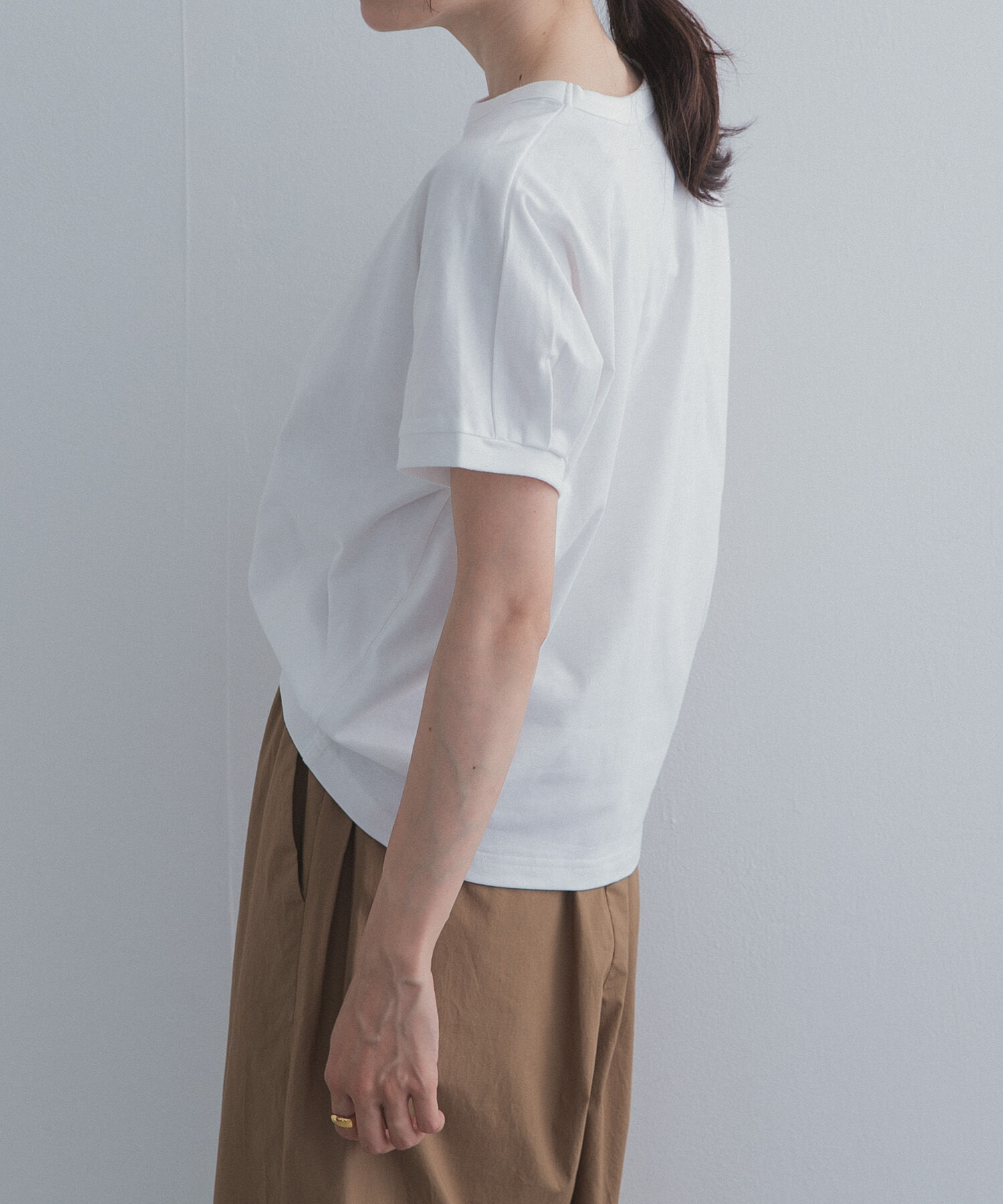URBAN RESEARCH DOORS「『UR TECH ひやサラクール』バックポイントタックプルオーバー」|Tシャツ・カットソー|