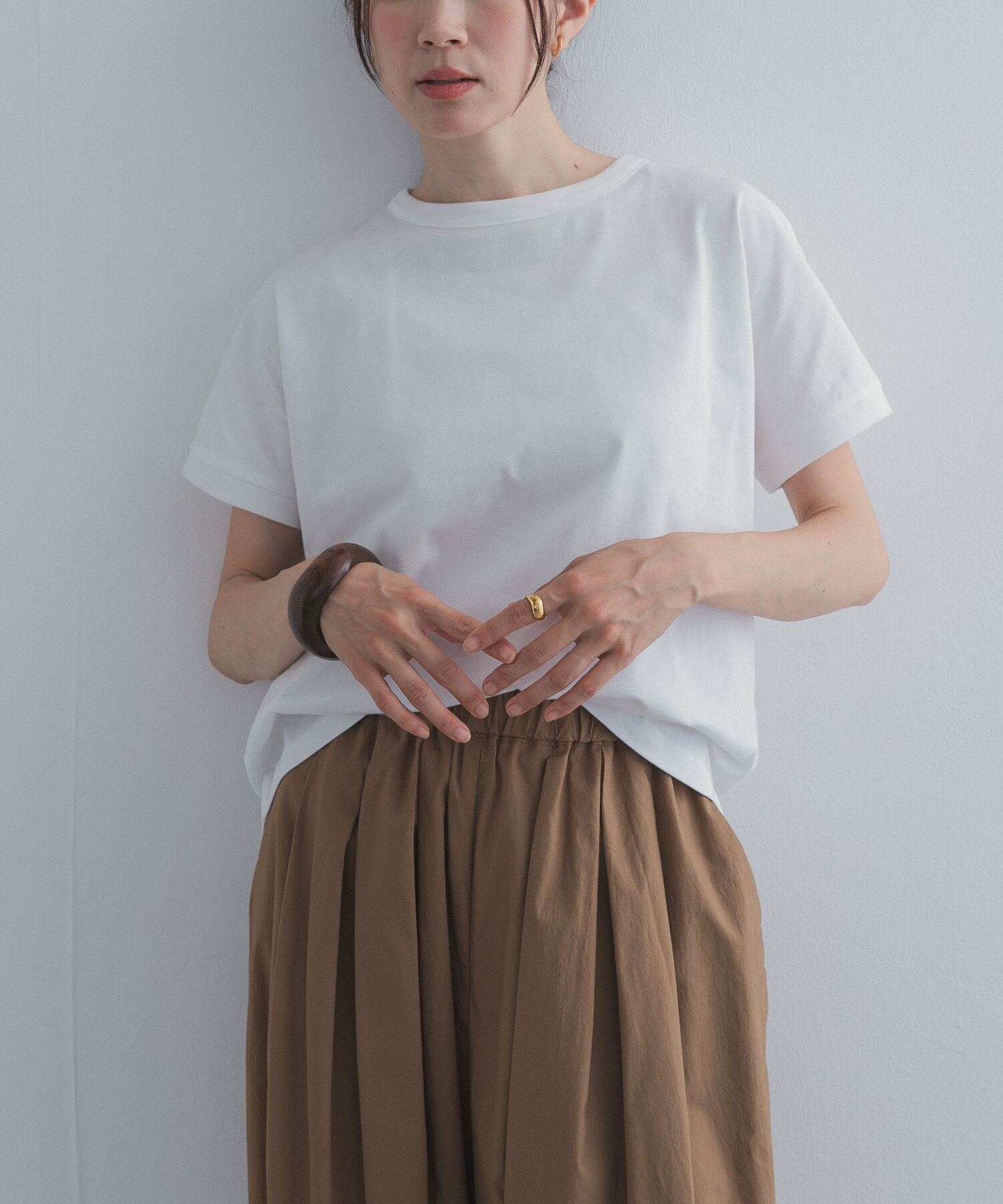 URBAN RESEARCH DOORS「『UR TECH ひやサラクール』バックポイントタックプルオーバー」|Tシャツ・カットソー|