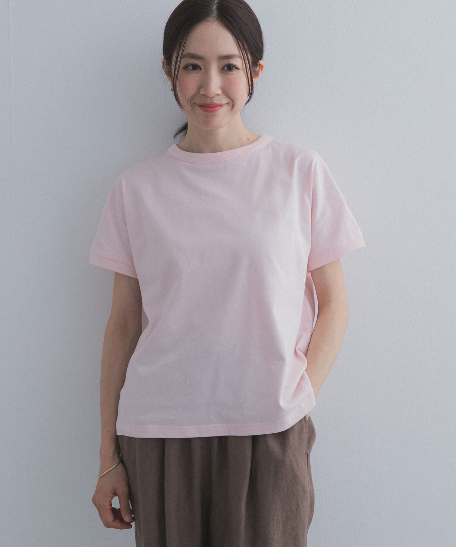 URBAN RESEARCH DOORS「『UR TECH ひやサラクール』バックポイントタックプルオーバー」|Tシャツ・カットソー|