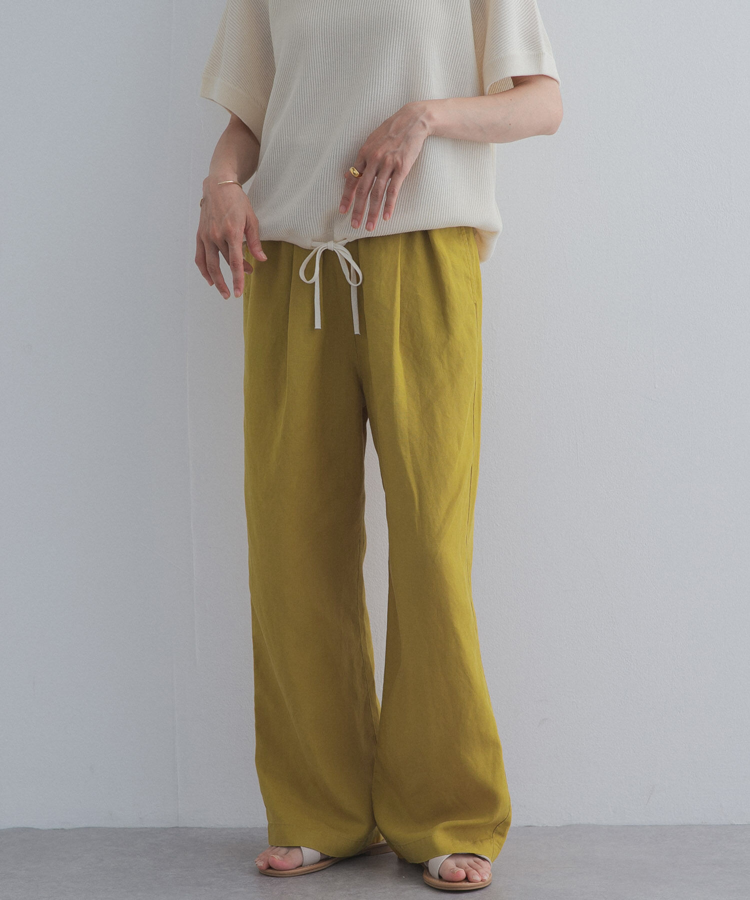 URBAN RESEARCH DOORS「リネン混イージーパンツ」|その他|