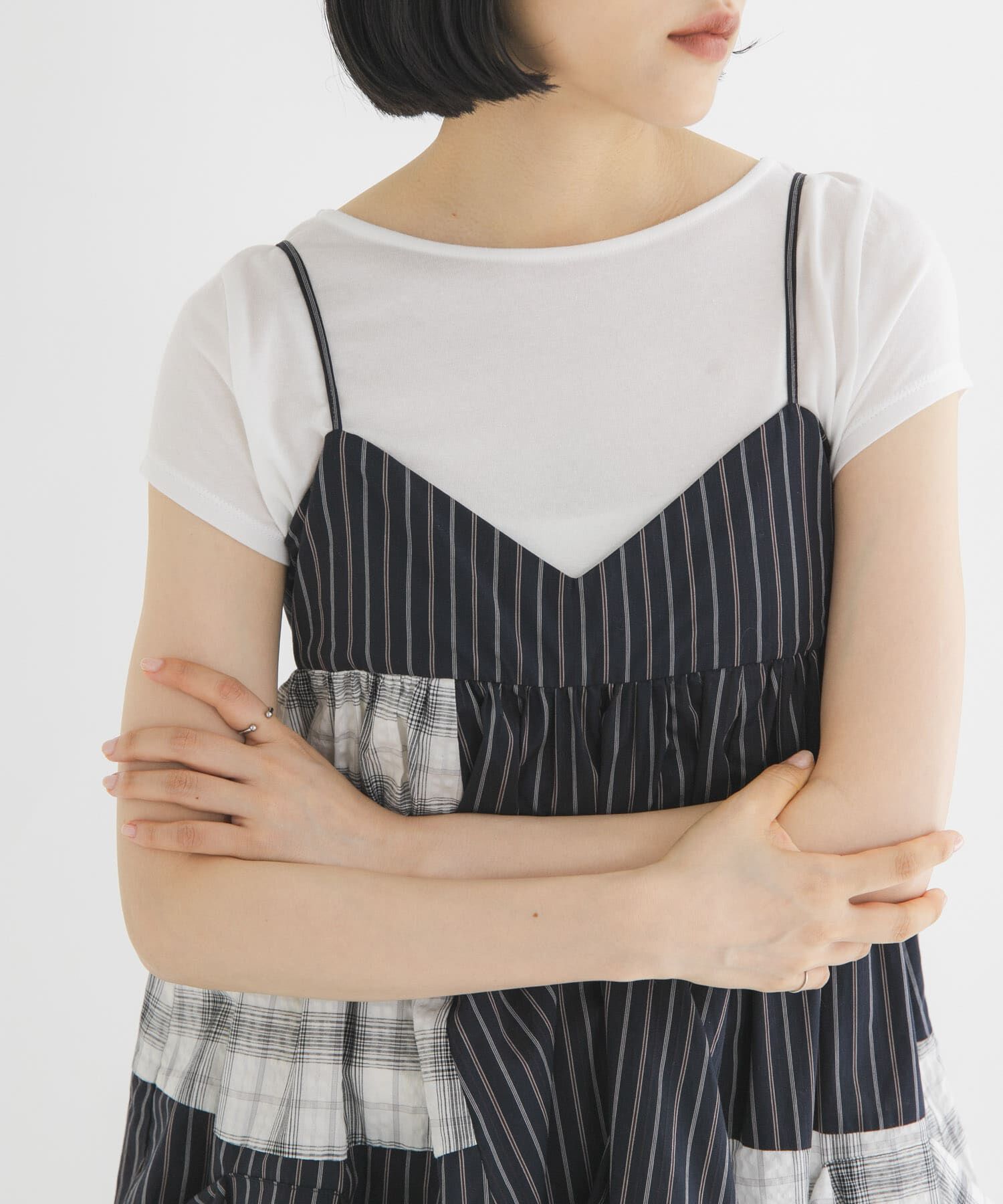  「タックドレープTEE」|Tシャツ・カットソー|