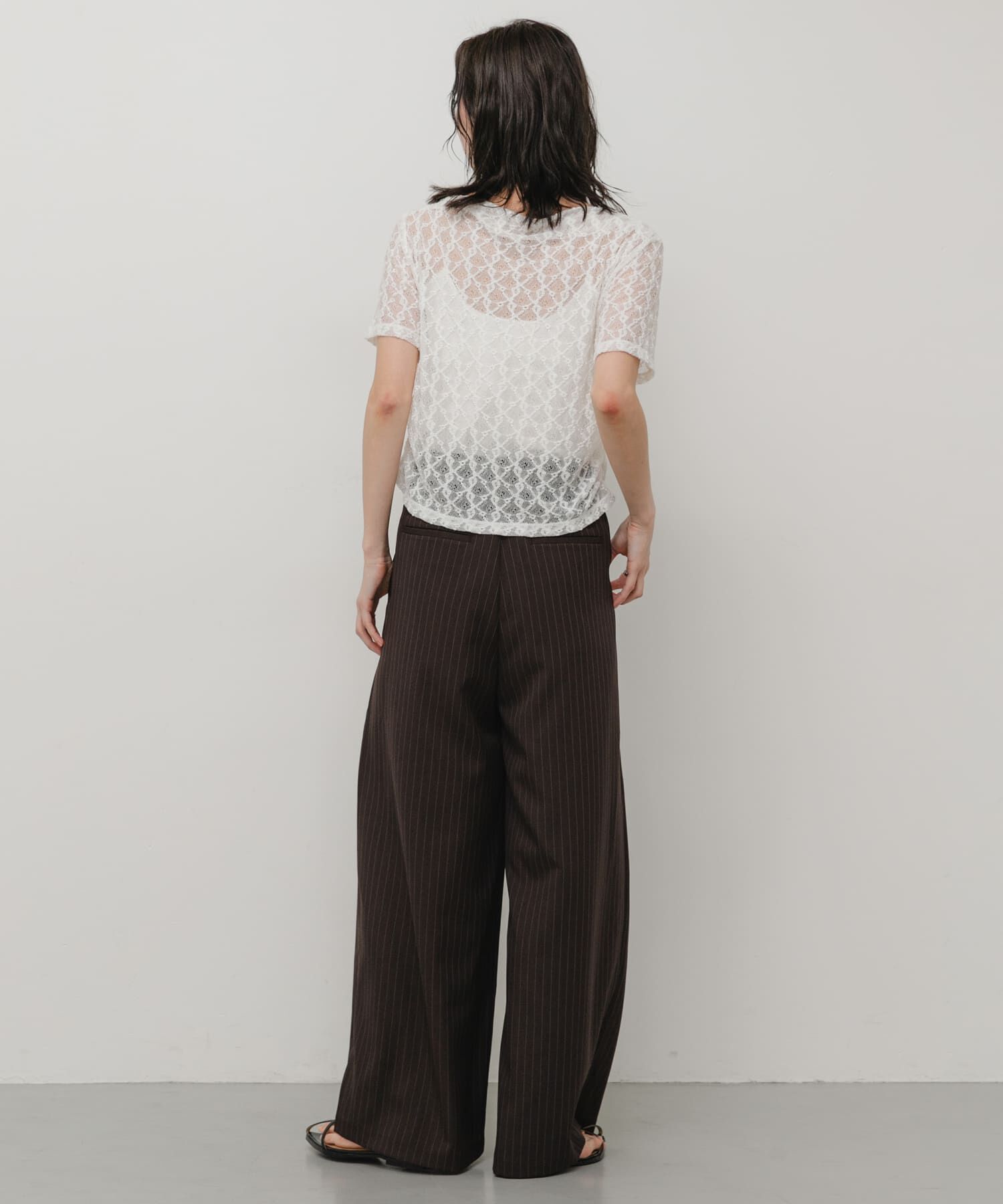 SENSE OF PLACE by URBAN RESEARCH「レースドレープトップ」|Tシャツ・カットソー|