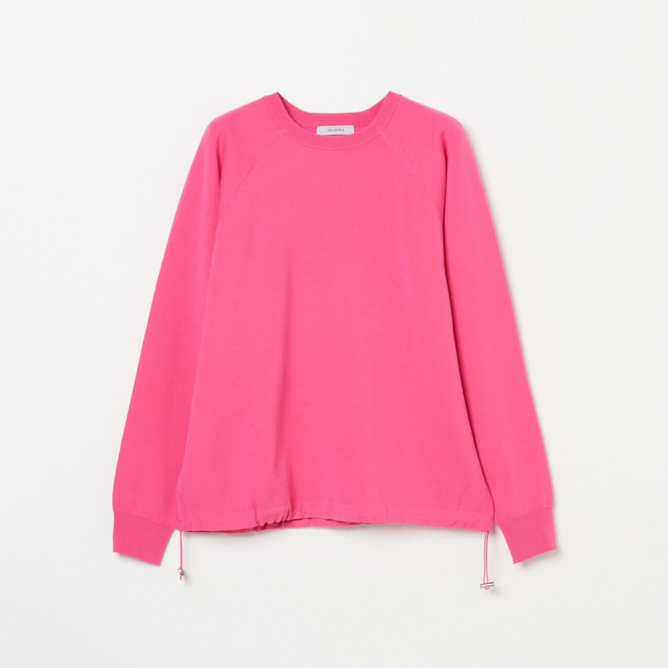 HELIOPOLE「HELIOPOLE DRAWSTRING HEM KNIT」|ニット・セーター|フューシャピンク
