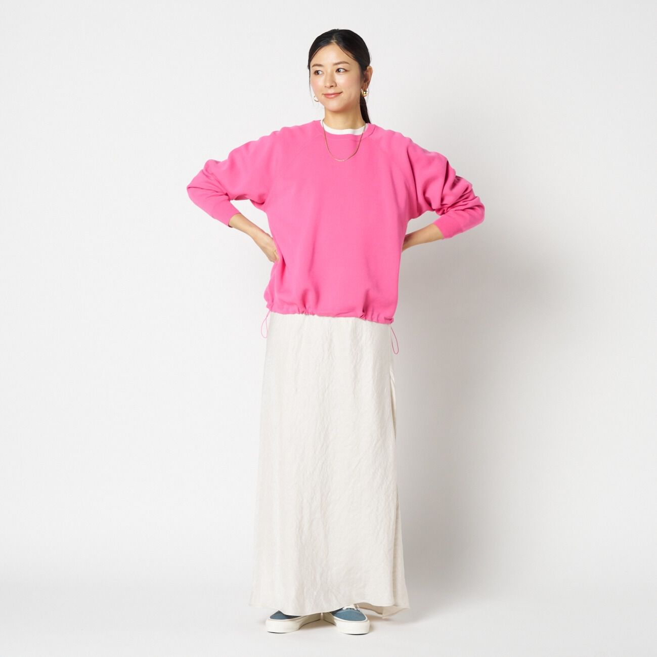 HELIOPOLE「HELIOPOLE DRAWSTRING HEM KNIT」|ニット・セーター|