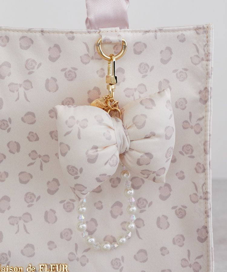 Maison de FLEUR「リボンレオパードパールストラップ」|その他|
