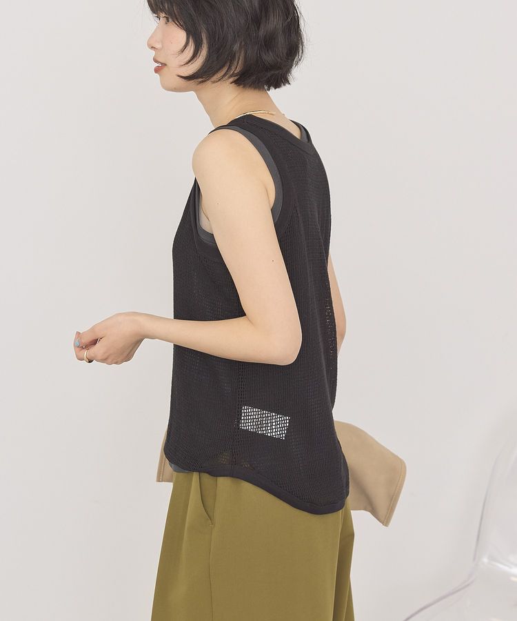 AMERICAN HOLIC「【2点セット】メッシュレイヤードタンクトップ」|キャミソール|