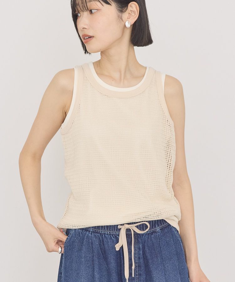 AMERICAN HOLIC「【2点セット】メッシュレイヤードタンクトップ」|キャミソール|