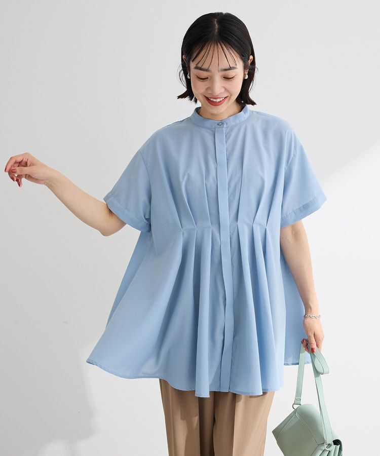 Green Parks「【WEB限定】ウエストタックシャツチュニックⅢ」|シャツ・ブラウス|