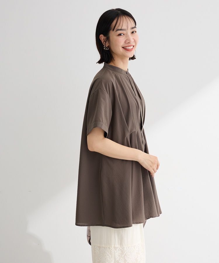 Green Parks「【WEB限定】ウエストタックシャツチュニックⅢ」|シャツ・ブラウス|