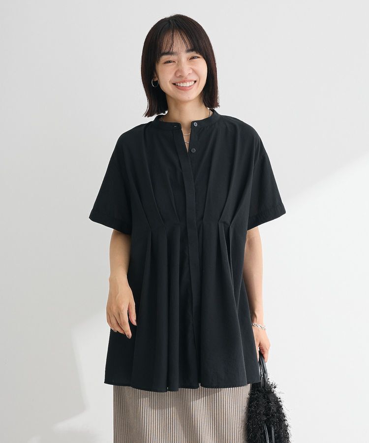 Green Parks「【WEB限定】ウエストタックシャツチュニックⅢ」|シャツ・ブラウス|