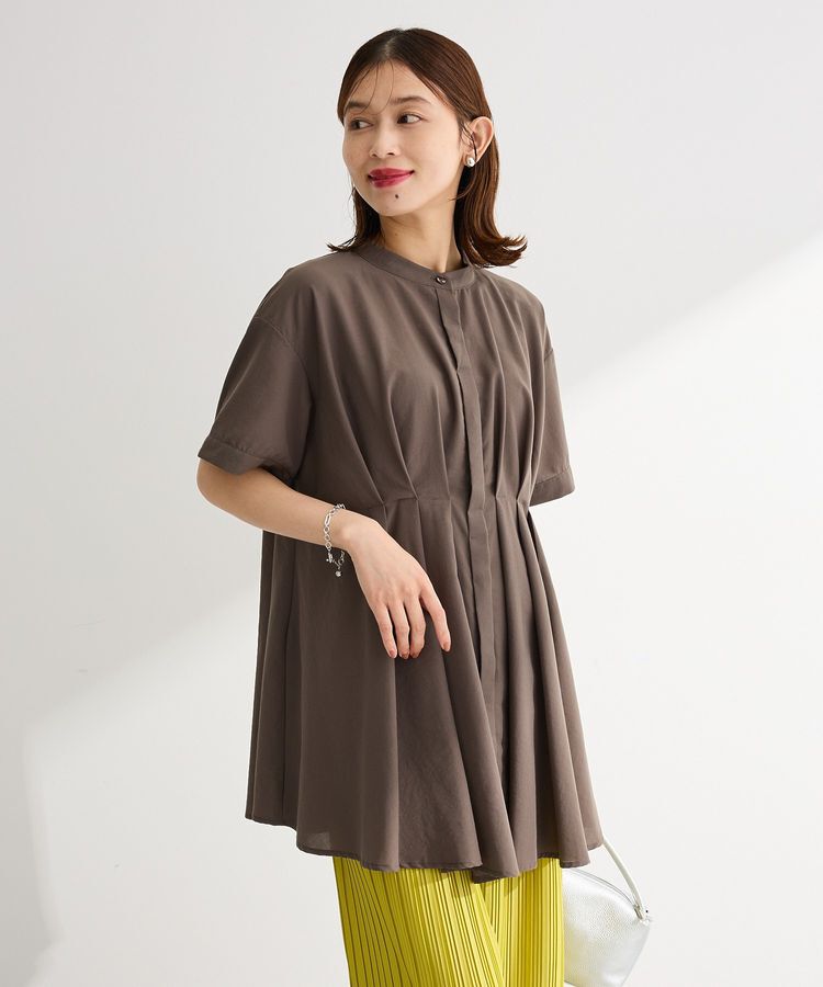 Green Parks「【WEB限定】ウエストタックシャツチュニックⅢ」|シャツ・ブラウス|