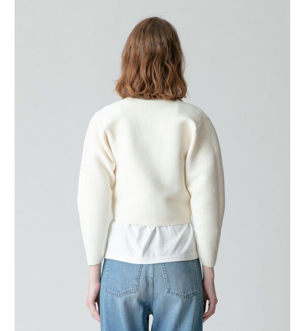 allureville「【セットアップ対応商品】ガーターニットショートジャケット」|ニット・セーター|