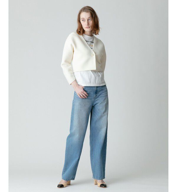 allureville「【セットアップ対応商品】ガーターニットショートジャケット」|ニット・セーター|