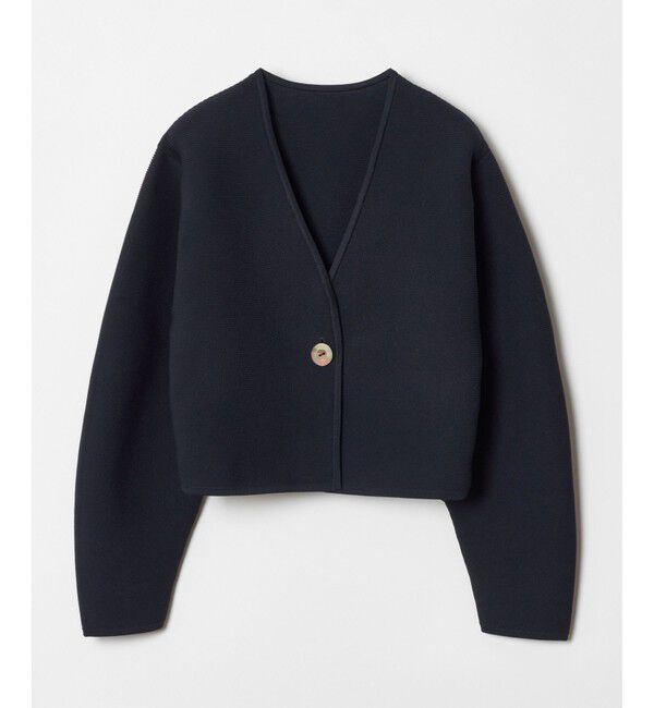 allureville「【セットアップ対応商品】ガーターニットショートジャケット」|ニット・セーター|