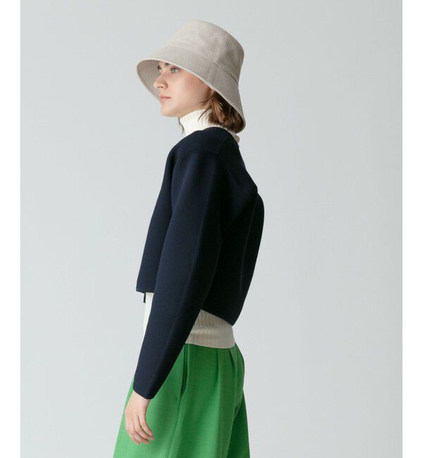 allureville「【セットアップ対応商品】ガーターニットショートジャケット」|ニット・セーター|