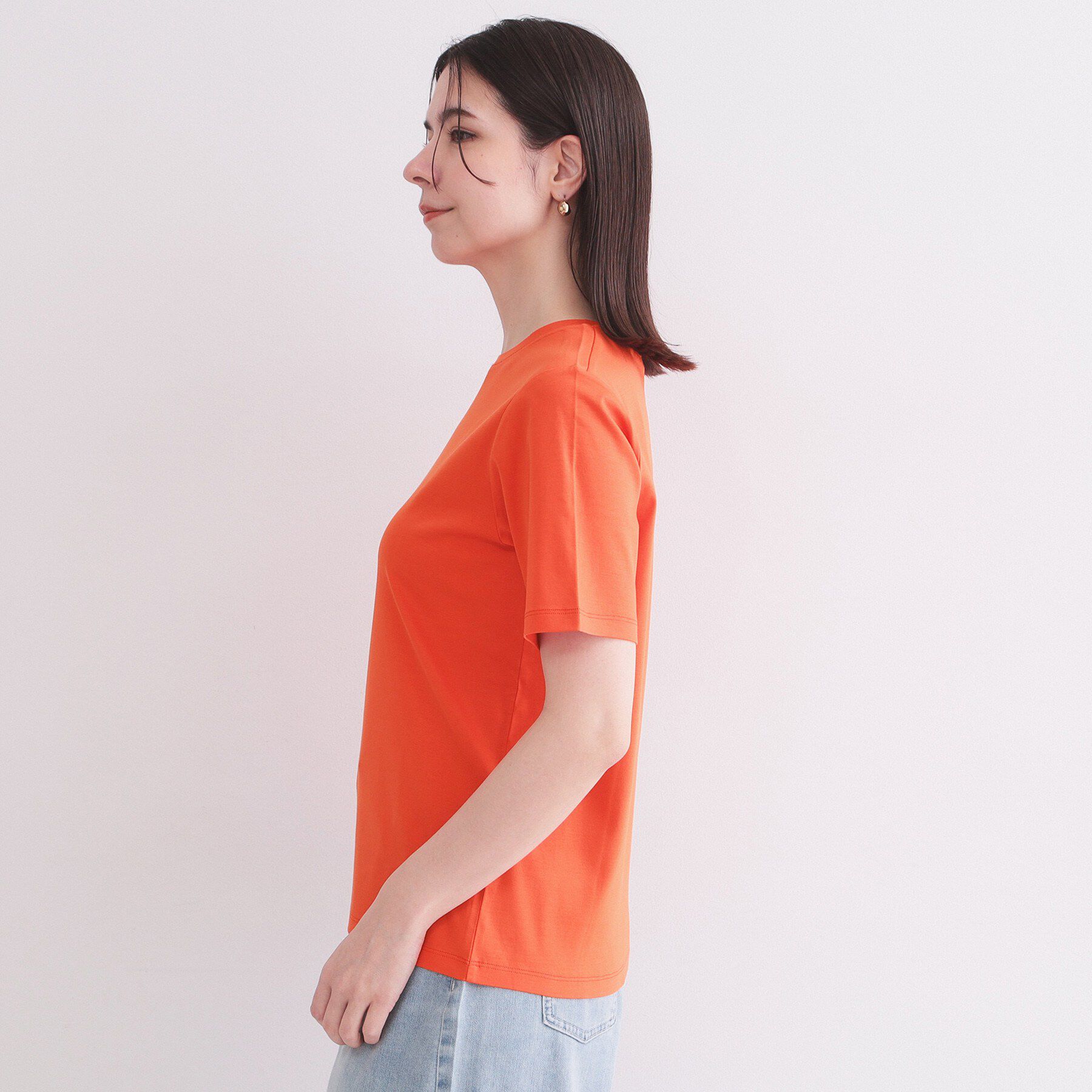 OPAQUE.CLIP「ベーシックTシャツ／オーガニックコットン混【洗濯機OK】」|Tシャツ・カットソー|