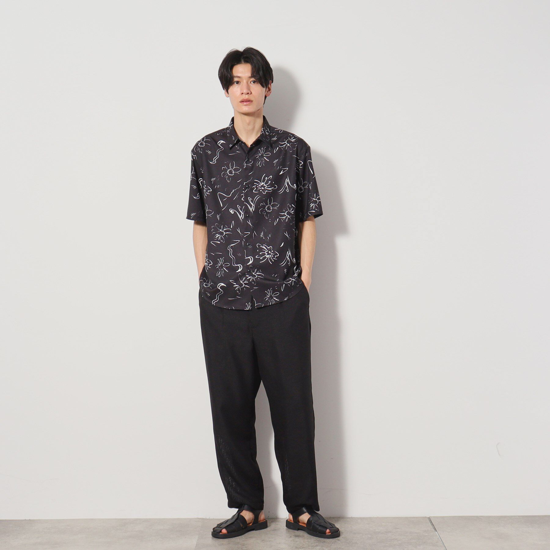 THE SHOP TK「パナマメッシュ ワイドパンツ セットアップ可」|その他|