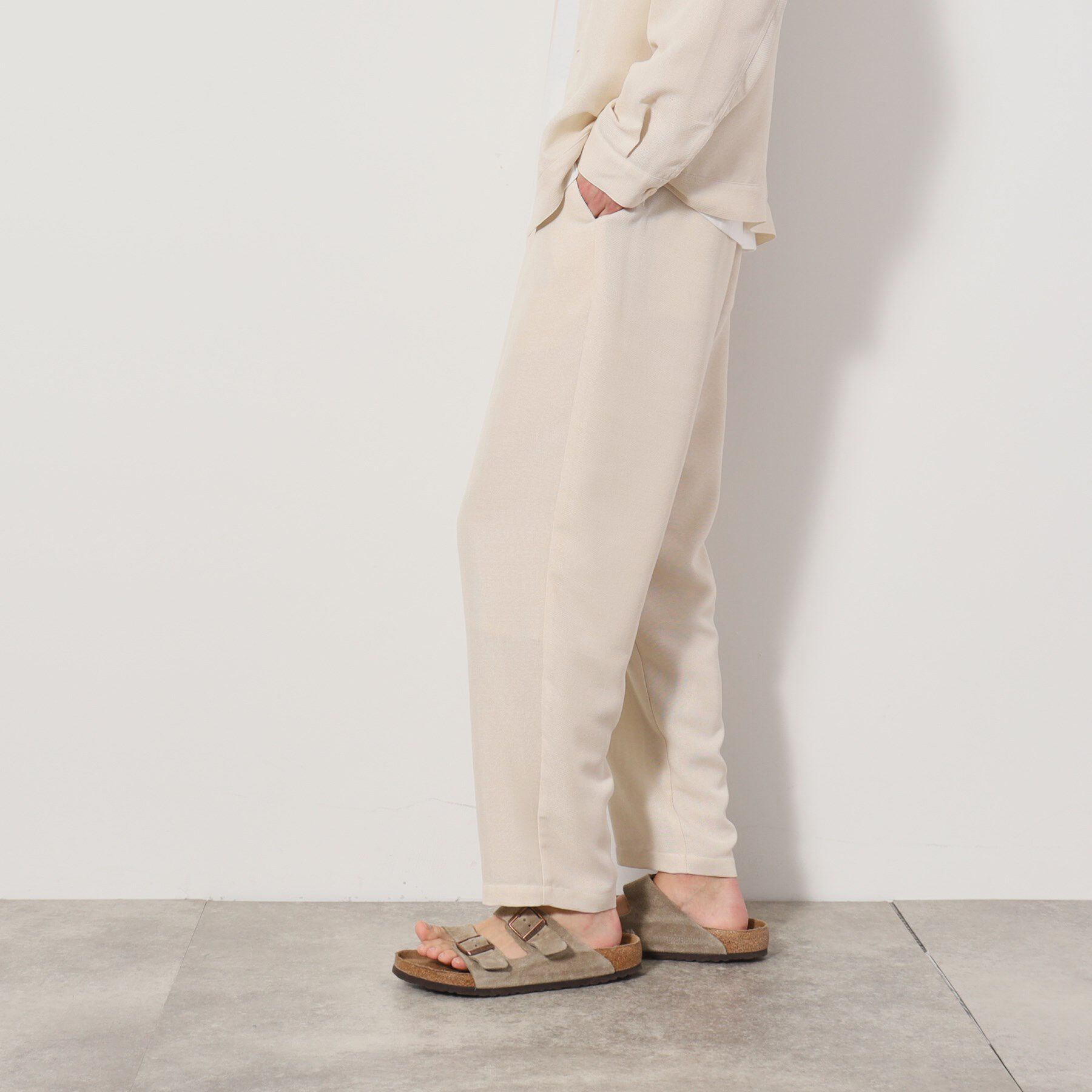 THE SHOP TK「パナマメッシュ ワイドパンツ セットアップ可」|その他|