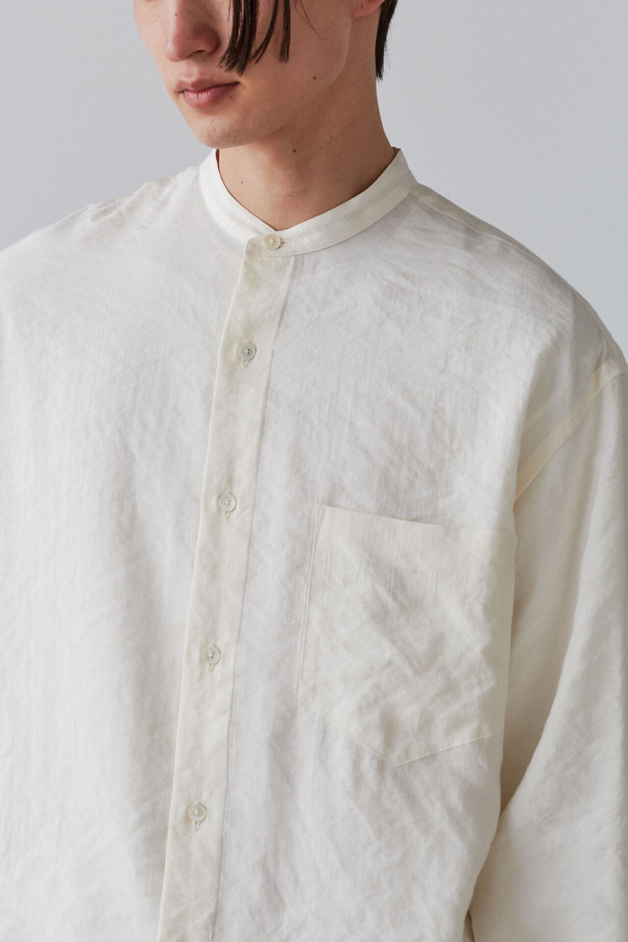YLEVE 「ＲＡＹＯＮ　ＰＯＬＹＥＳＴＥＲ　ＢＲＯＡＤ　ＳＨ」|シャツ・ブラウス|