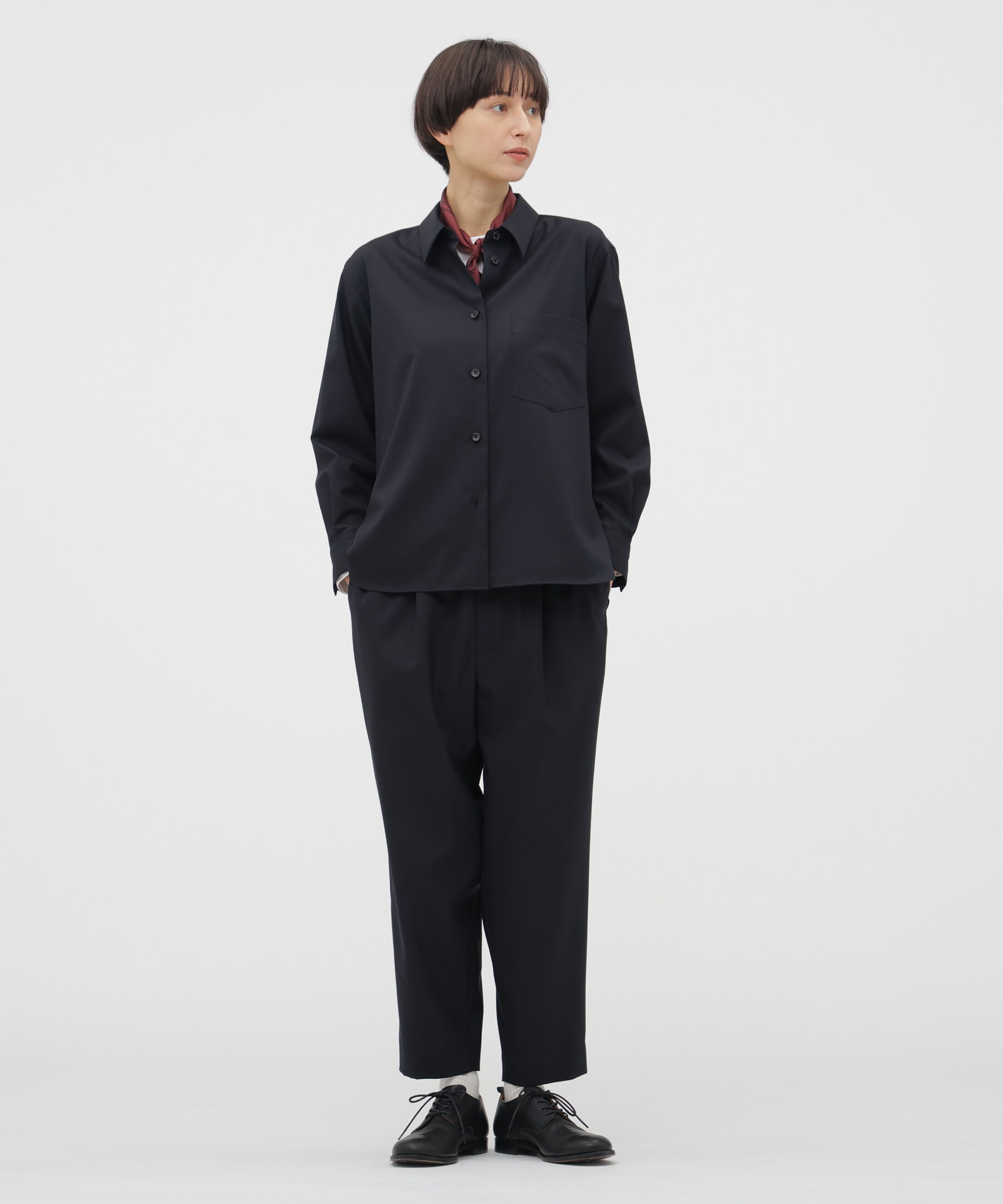  「WORSTED WOOL POPLIN SHIRT」|シャツ・ブラウス|
