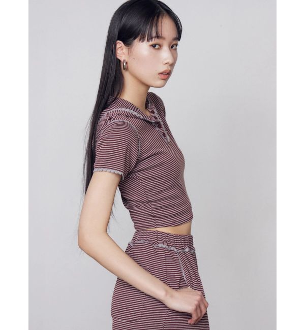 EMODA「レースラインフーディトップス」|Tシャツ・カットソー|