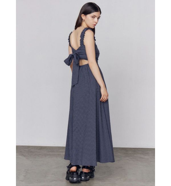 EMODA「バックオープンリボンマキシワンピース」|ワンピース|